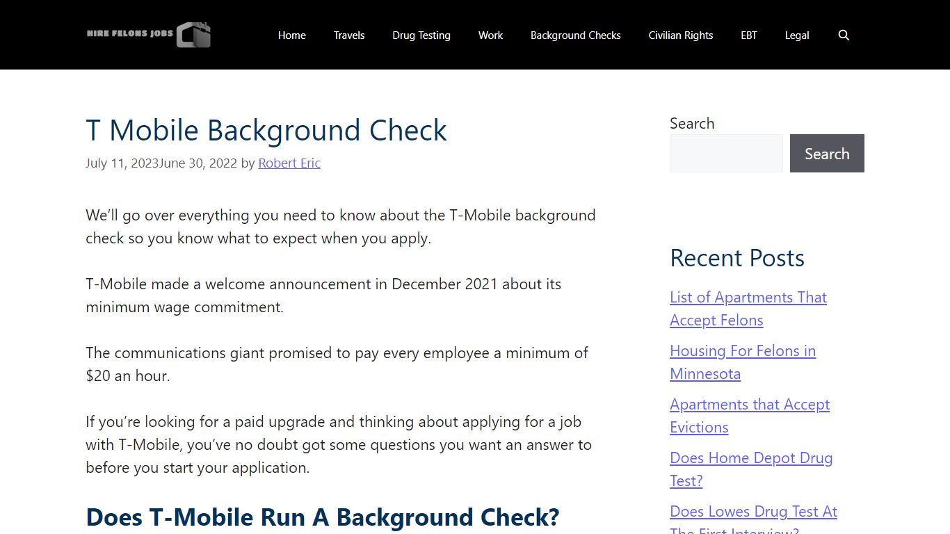 T Mobile Background Check 2023 (What We Know) - Hire Felons